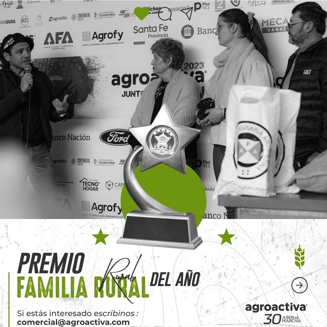 AgroActiva proclamarÃ¡ una nueva familia rural en la muestra de Armstrong